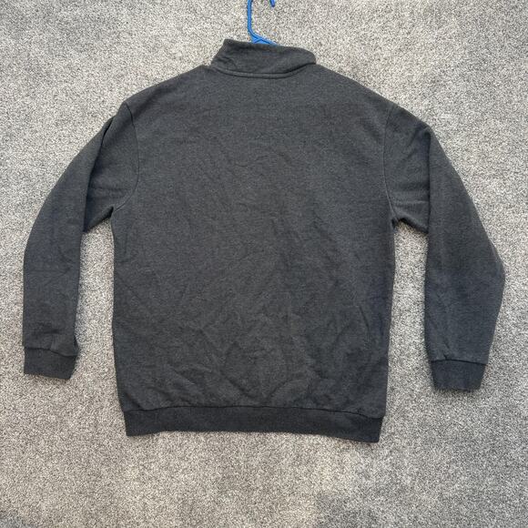 Reebok Pullover Mens XL Gray Quarter Zip Fleece Sweatshirt Athletic Training - Picture 10 of 11